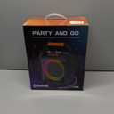 Bluetooth 5.4-Portable Karaoke Machine for Adults with 2 Wireless UHF Microphones, 7 Dynamic Lights Mode Speaker Coaxial PA System,Supports TF/SD/USB,AUX in,FM,REC-Upgrated Sound Quality (168-white)