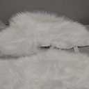 iMucci 30inch Christmas Tree Skirt Wool Fur Black Tree Skirt Small Tree Skirts Black Trees Skirt Holiday Party Decoration