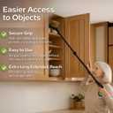 60Inch Extra Long Grabber Reacher Tool, LEGENDONE Easy Foldable Reacher Grabber, Dual Magnetic Tip Pickup Tool Trash Picker, Strong Grip Aid for Upper Shelves, Elderly, Surgery Recovery Must Have