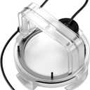 Colingmill RV Sewer Valve Cap with Handle - 3'' RV Sewer Cover Waste Valve Cap for Camper Trailer Easy to Install & Use(1 Pcs,Clear)