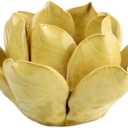 HomArt Lotus Tea Light Holder, Yellow