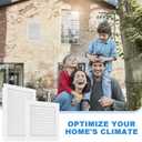 2-Pack Paintable Gable Vents - 18" x 18" Aluminum with Screen, Maximize Ventilation in Attics and Sheds, Vent Opening: 16" x 16"