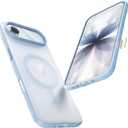 Maledan Sky Blue Case for iPhone Air 6.5" (2025) with Camera Control, Compatible with Magsafe Magnetic Case Slim Anti-Slip Shockproof Military Protection Phone Cover for Apple iPhone Air Accessories