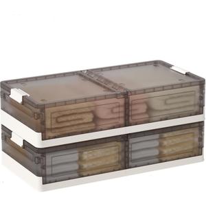 Under Bed Storage Containers - 2Pack, Stackable Under Bed Rolling Storage Plastic Containers, 13.5Gal Storage Bins with Wheels, Multi-purpose Storage Bins with Lids for Clothes, Shoes, And Duvets