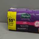 Depend Night Defense Adult Diapers, Incontinence & Postpartum Bladder Leak Underwear for Women, Disposable, Overnight, Small, Blush, 26 Count, Packaging May Vary