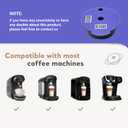 Rueable Coffee Pod 220ML with Silicone Lid Refillable Coffee Pods Compatible with Tass mo Machine (220ML)