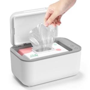 Baby Wipe Warmer, Wipe Warmer and Baby Wet Wipes Dispenser, Smart Precise Temperature Control Large Capacity Evenly Overall Heating Silence, Wipes Warmer for Babies Portable Wipe Warmer (White)