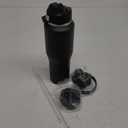 HYDROWION 32oz Stainless Steel Water Bottle(Cold for 48 Hrs, Hot for 24 Hrs),Double Wall Vacuum Insulated Water Bottle with Straw Lid, Spout Lid and Flex Cap, Fit in Any Car Cup Holder,Black