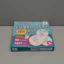 CraftLab Embroidery Sewing Kit for Beginners, Kids Craft Kit Gift for Girls Boys Ages 8-12, 10 Projects, Embroidery Hoops, Fabric, Patterns, Floss, Needles, Needlepoint Cross Stitching Supplies