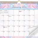 2 x 2026 Wall Calendar 18-Month Planner from January 2026 to June 2027, Stylish Monthly Planner for Home & Office Use