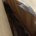 Orthopedic Dog Bed for Medium Large Dogs, PU Leather Waterproof Chew-Resistant Wipeable, 4" Dual-Layer Support, Non-Slip, Removable Washable Cover, 35.4"27.6"4" Brown