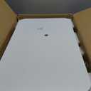 COMHOMA Adjustable Overbed Bedside Table with Lockable Wheels, Pneumatic Mobile Standing Laptop Desk, Small Standing Desk Portable Rolling Overbed Table Hospital Home Use(28" W x 16" D, White)