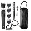 Andis 563070 inLINER All-in-One Cordless Beard & Hair Trimmer, 12-Piece Kit, Compact and Quiet, Removeable T-Blade, Includes Shaver Head Attachment, Black