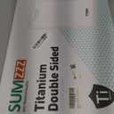 Titanium Cutting Board for Kitchen, Cutting Board Double Sided Food Grade, Pure Titanium/PP, Easy to Clean Large Size 1611 (15.6"L x 10.8"W, Silver)