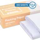 Packing Paper Sheets For Moving 30.5" X 17" 500 Sheets 17.6Lb A Grade Newsprint Paper For Wrapping Storage Shipping Box Packaged Ideal For Wrap Dish Glassware