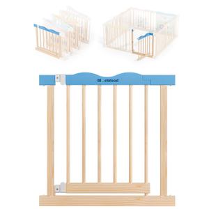 Wooden Playpen Door with Blue Top (1 Panel)