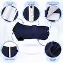 Lukovee Recovery Suit for Dogs, Zipper On Recovery Suit for Female Male Dog, Onesie Abdominal Wounds Cone E-Collar Alternative Prevent Licking Spay Recovery Suit (XL, DBL)