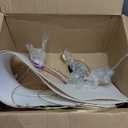 25" Table Lamps Set of 2 - Modern Bedside Lamps for Living Room - White Washed Ceramic Nightstand Lamps for Bedroom