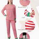 QUNISY Family Pajamas Christmas Matching Sets Xmas Family Pjs Set Couple Holiday Jammies Women/Men Festival Sleepwear Adult (Large, Red Stripes)