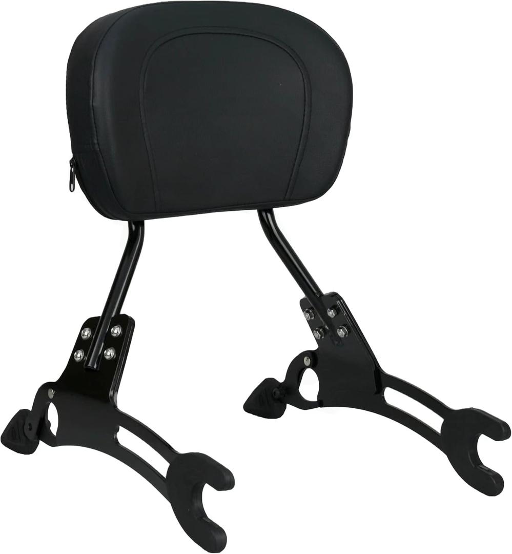 YHMOTO 17'' Detachable Passenger Backrest Sissy bar for Indian Challenger Chief Chieftain Indian Pursuit Springfield Roadmaster Vintage 2014-2024 (Black)
