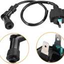 Ignition Coil/Starter Solenoid Relay/Voltage Regulator Rectifier set of 3 Fits for Honda Rancher Fourtrax TRX350 TRX350TE TRX350TM TRX350FE TRX350FM TRX450 TRX450ES 1997-2006