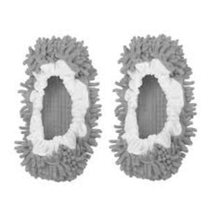 Dust Mop Slippers  Gray One Size 3 Pack