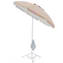 JEAREY 6.5ft Sun Shade Umbrellas, Portable Umbrella with Stand, Lightweight Sun Protection Free Standing Sport Umbrella for Outdoor Sports, Camping, Fishing, Patio, Beach, Black
