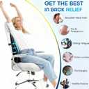 Niceeday Lumbar Support Pillow for Office Chair Car Back Support Pillow, Memory Foam Gaming Chair Desk Chair Back Cushion for Lower Back Pain Relief, Ergonomic Back Rest,Office Home Essentials