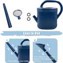 2 Gallon Watering Can, Outdoor Watering Can for Plants, Garden Water Can with Removable Long Spout and Stainless Steel Sprinkler Head, Large Water Can for Greenhouse (Dark Blue, 2 Gallon)
