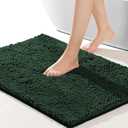 SONORO KATE Bathroom Rug,Non-Slip Bath Mat,Soft Cozy Shaggy Thick Bath Rugs for Bathroom,Plush Rugs for Bathtubs,Water Absorbent Rain Showers and Under The Sink (Green, 44"26")