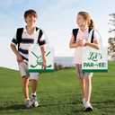 WPDISCZ 24pcs Golf Party Favor Bags Goodie Favor Bags Non-woven Bag with Handles for Golf Party Supplies Birthday Supplies (Green)