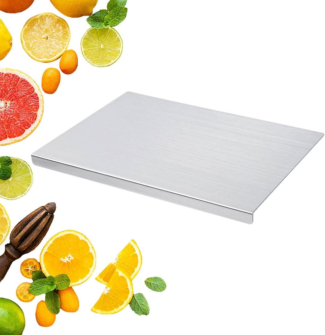 304 Stainless Steel Cutting Board, 23.6" x 15.7"