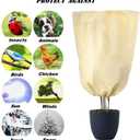 2 Pack Plant Covers Freeze Protection 47.2''70.8'' Upgraded Large Frost Cloth Plant Freeze Protection with Zipper and Drawstring Plant Covers for Frosts Reusable Frost Cloths for Valuable Plants