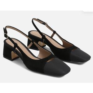 Sam Edelman Women's Tarra Black Suede Block Heels, style# I2694L3001, Medium