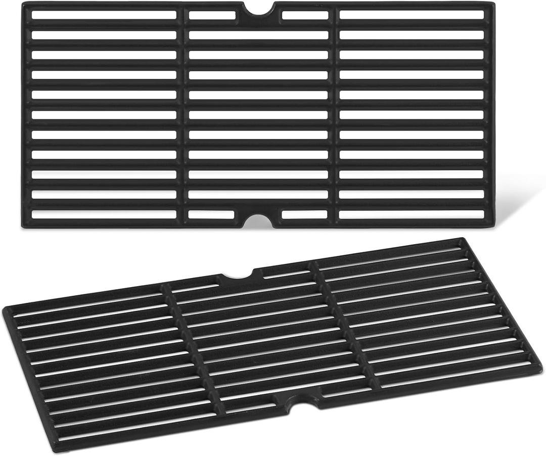 17 Inch Grates G460-0500-W1 463645015 Grill Replacement Parts for Charbroil Grill Grate 463633316 G517-0014-W1 463672416 463642116 463251414 463622515 463672016 463650413 Cast Iron Cooking Grates 2Pcs