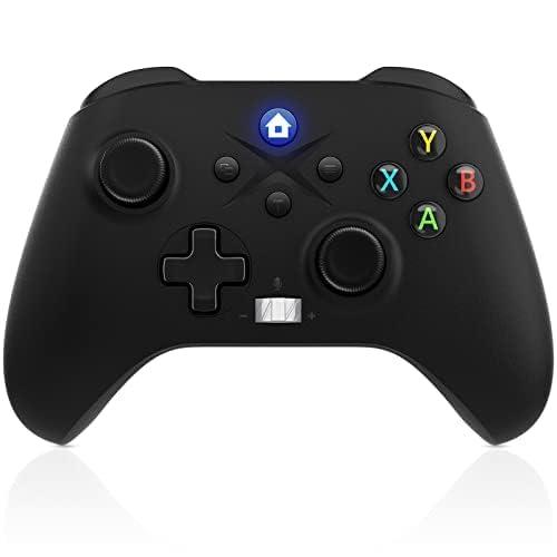 Nonbliep for Xbox Controller, Compatible with Xbox One X/S/Xbox Series X/S/iOS/Android/PC Wireless Controller with 2.4GHz Adapter Turbo/Macro/Dual Vibration/3.5mm Audio Jack Black Need to Upgrade