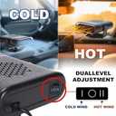 12v car defogging and defrosting heater, car heaters for vehicle, dual cooling and heating, rapid heating, suitable for car, RV, SUV front windshield hot air heater vehicle warm air blower