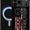 case for iPhone 17 Pro,Compatible with Magsafe,All-Round Protection Shockproof Anti-Scratches TPU Case Cover-Classic American Flag 1776 We The People