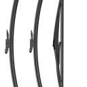 20"+20"+12" Water Repellent Windshield Wiper Blades Replacement, Automotive Silicone Wiper Blades