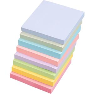 Sticky Notes 3x3 Inches, 8 Pads, 800 Sheets, 8 Color Sticky Note Pads, Premium Sticky Pads, Sticky Notes Bulk, Self-Stick Note Pads, 100 Sheets/pad