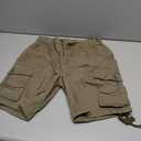 Raroauf Green Cargo Shorts for Women's Cotton Fitted Casual Summer Shorts Multi Pockets 29W(US 8)