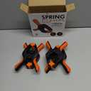 Spring Clamps 6 Inch Pack of 4 Heavy Duty Plastic Clamps for Woodworking Backdrop & Pool Cover Clips with 3 Inch Jaw Opening for Photography, DIY Crafts Projects, Cover Holding and Wood Gluing