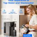 Waterdrop M6H Instant Hot Reverse Osmosis System Countertop Water Filter, 7-Stage, 3:1 Pure to Drain, Hot Water Dispenser with 5 Temperature Options, RO System with Glass Pitcher