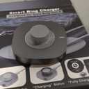 Charger Compatible with Aura-Ring Gen 4 Size 7,Fast Safe Charging Dock and USB-C Cable,Silver Gray