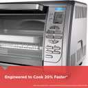 Black+Decker Countertop Convection Toaster Oven, 8 One-touch Cooking Functions, Stainless Steel