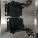 Economy Footrest for Standard Wheelchairs and Transport Chair, Composite Footplates And Heel Loops,Universal Swing-Away Footrests, wheelchair replace parts.Same function as T93HEP, PH-SF.(1 Pr, Black)