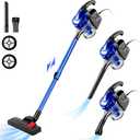 Corded Vacuum Cleaner, 17KPa Powerful Suction with 600W Motor, 4 in 1 Lightweight Handheld Stick Vacuum for Pet Hair Hard Floor and Carpet