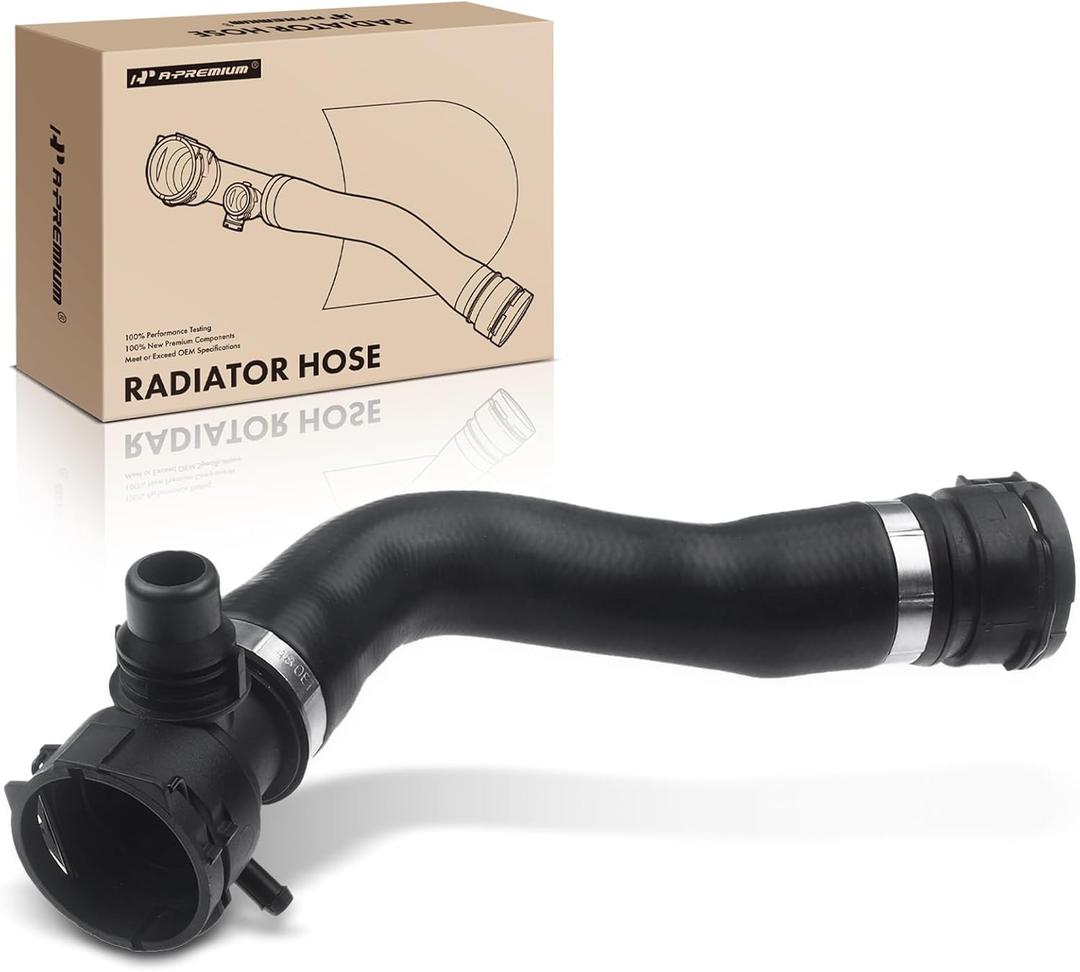 A-Premium Upper Engine To Radiator Radiator Coolant Hose Compatible with BMW 1 Series M 2011, 135i 2008-2013, 335i 2007-2011, X1 2010-2015, Z4 2009-2016, L6 3.0L, 1.21 inch Inside Diameter