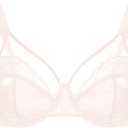 HSIA Minimizer Bras for Women Enchante Full Coverage Underwire Bras Plus Size Lifting Floral Lace Bra for Heavy Breast (46DDD, Dusty Peach)