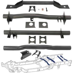 Mountainpeak 4PCS Front and Rear Fuel Tank Support Crossmember, Upper Shock Mount Crossmember, Rear Spare Tire Support Crossmember Kit Fit for 1999-2006 Chevy Silverado GMC Sierra 1500 2500